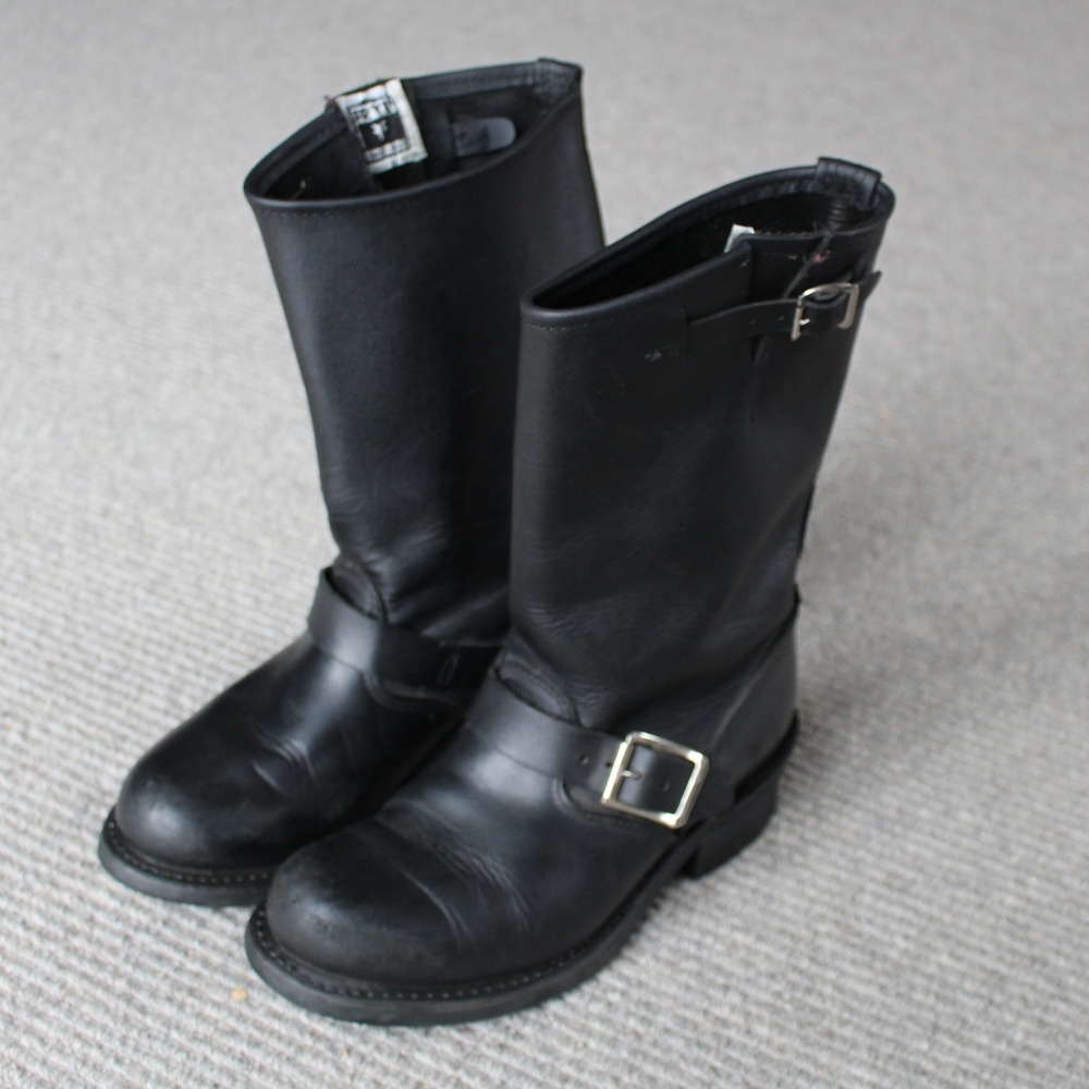 FRYE Engineer Motorcycle Black Riding Biker Women'